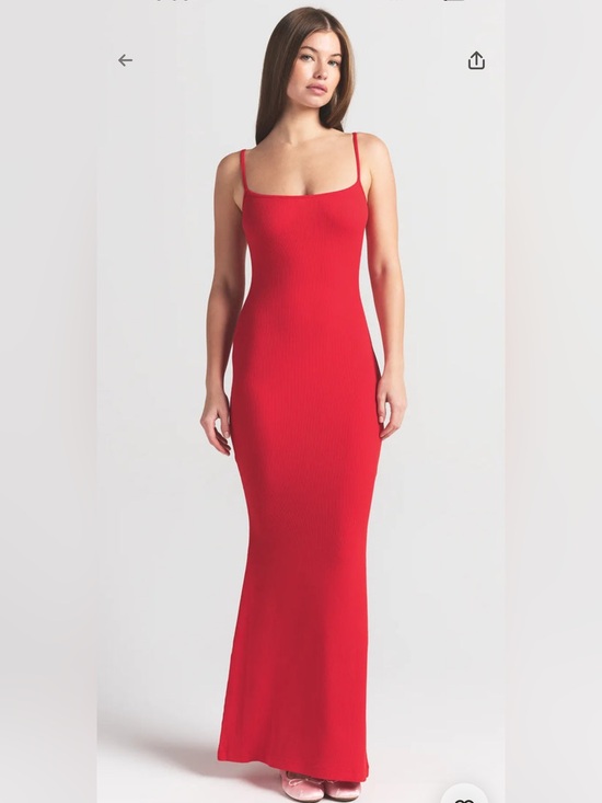 SKIMS Dresses & Skirts - SKIMS Soft Lounge Long Slip Dress in Cherry